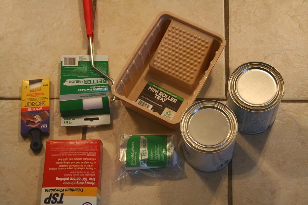 Supplies needed to restore the old metal sink