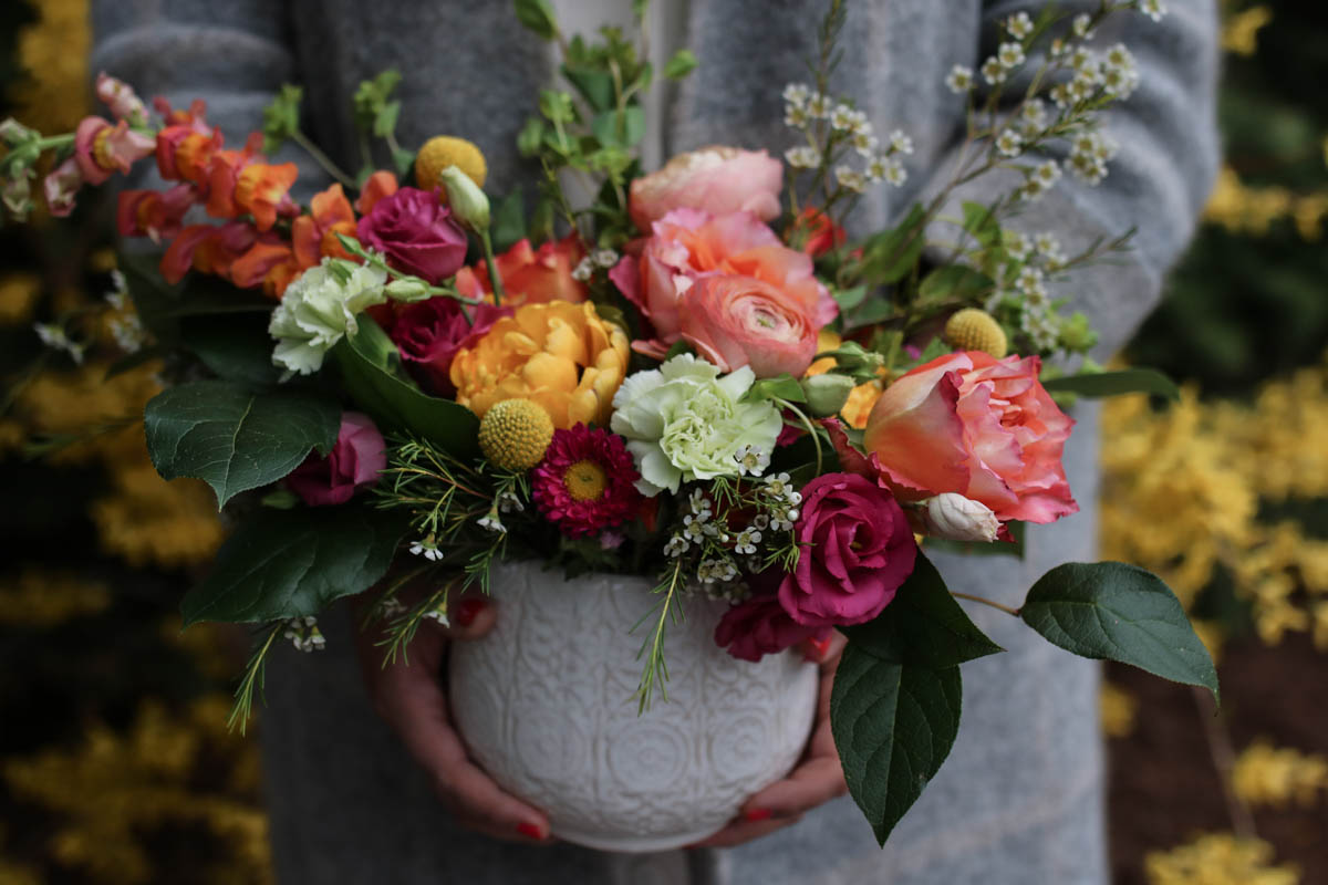 Simple tricks for floral arrangements 
