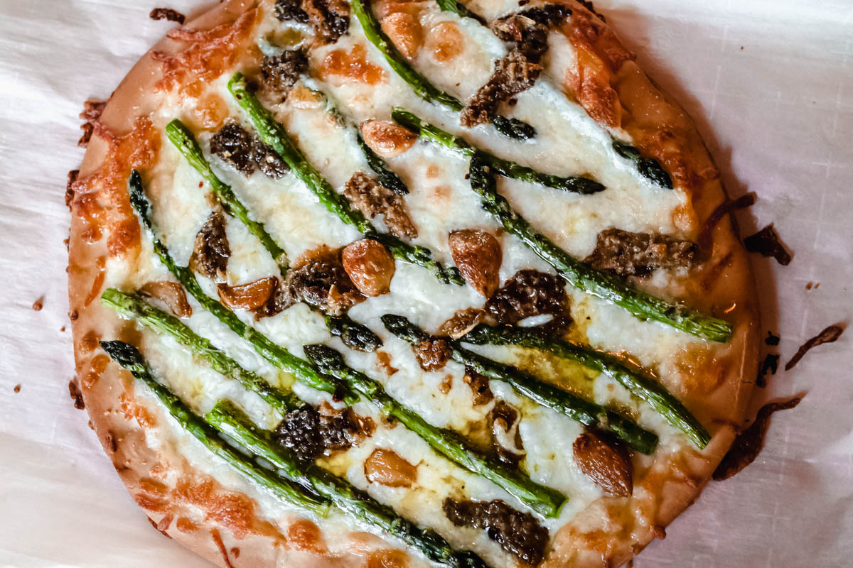 asparagus and mushroom pizza recipe