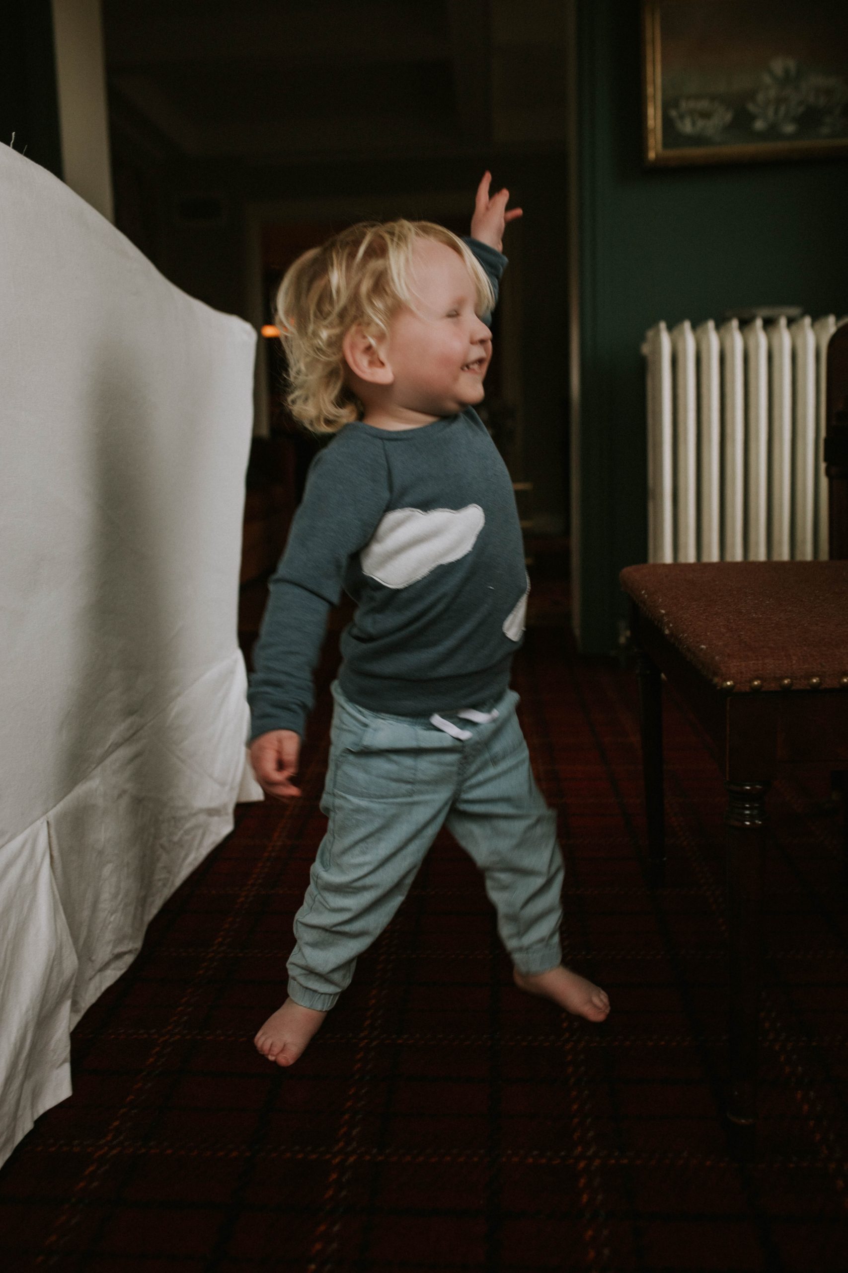Toddler at home during Covid 19