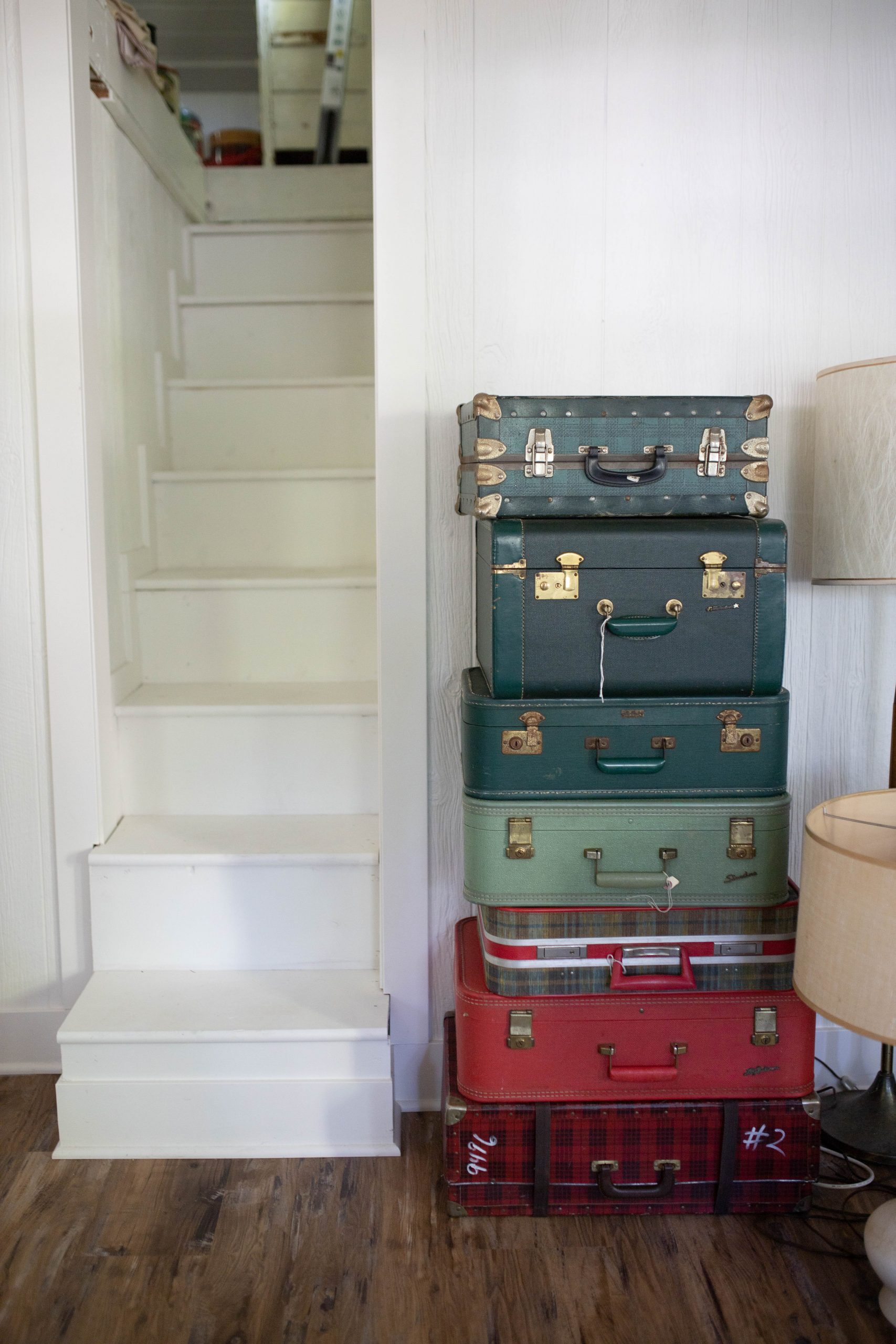 Stack of Vintage Suitcases
