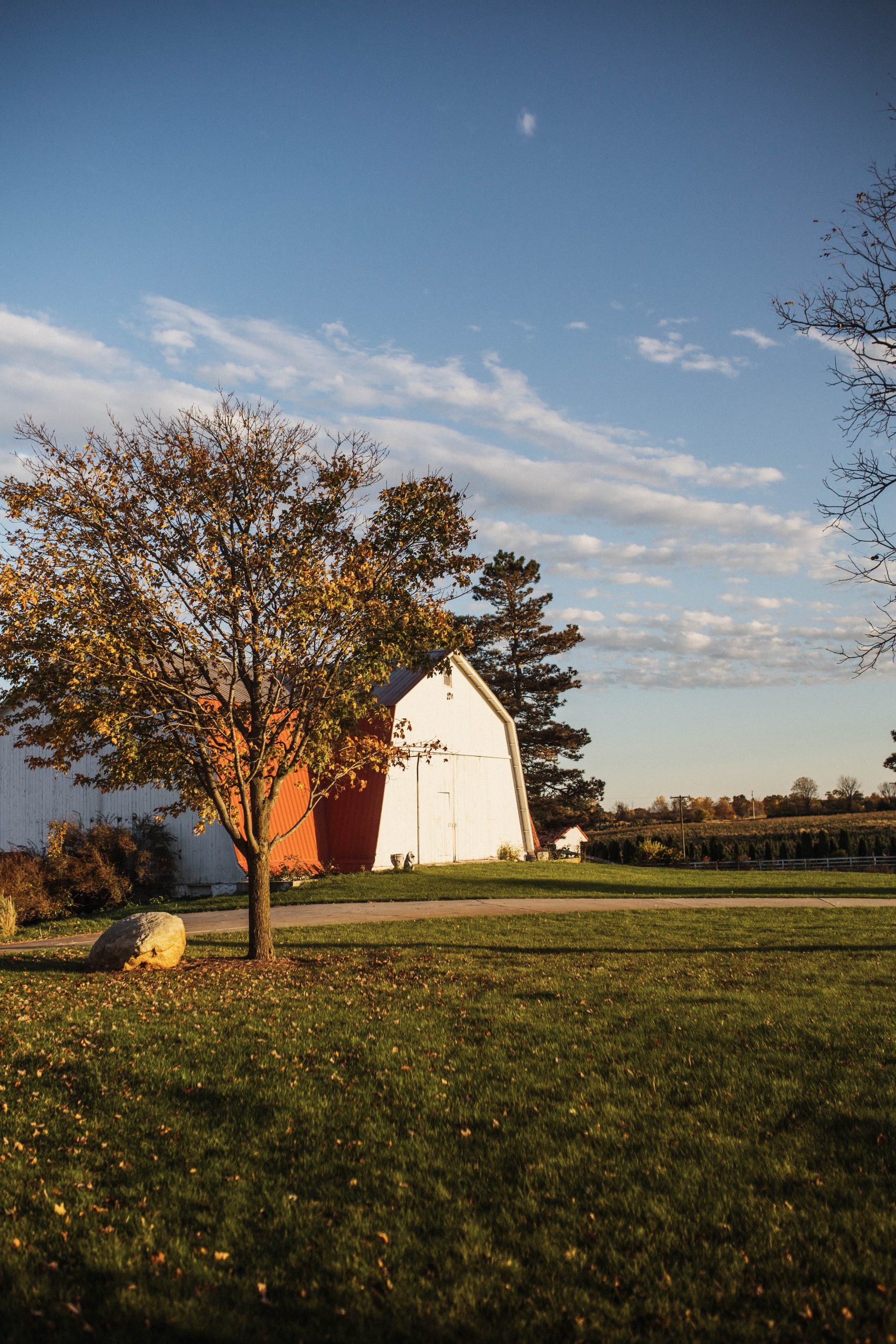 Amish Barn in the Fall