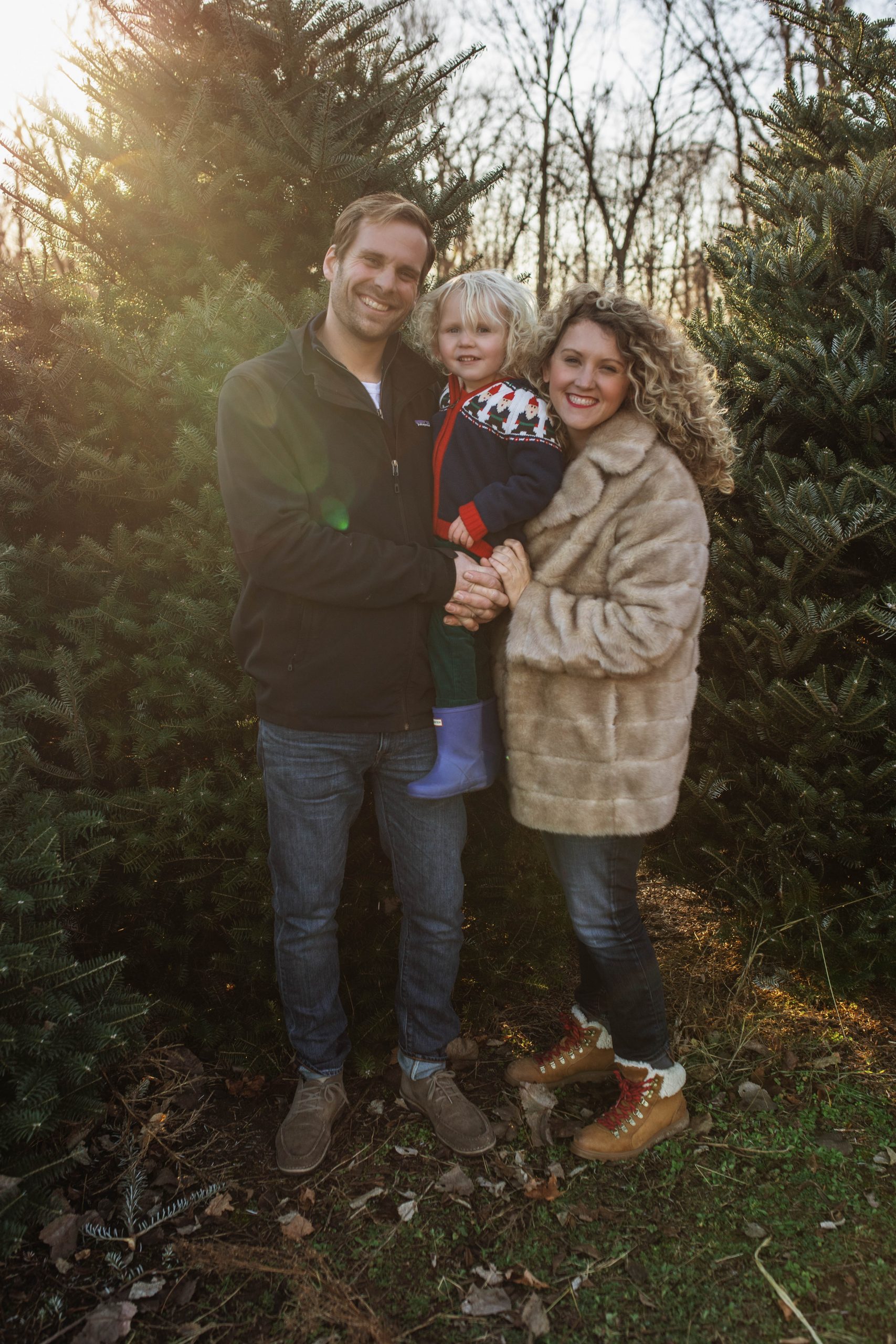 Me and my boys at the tree farm