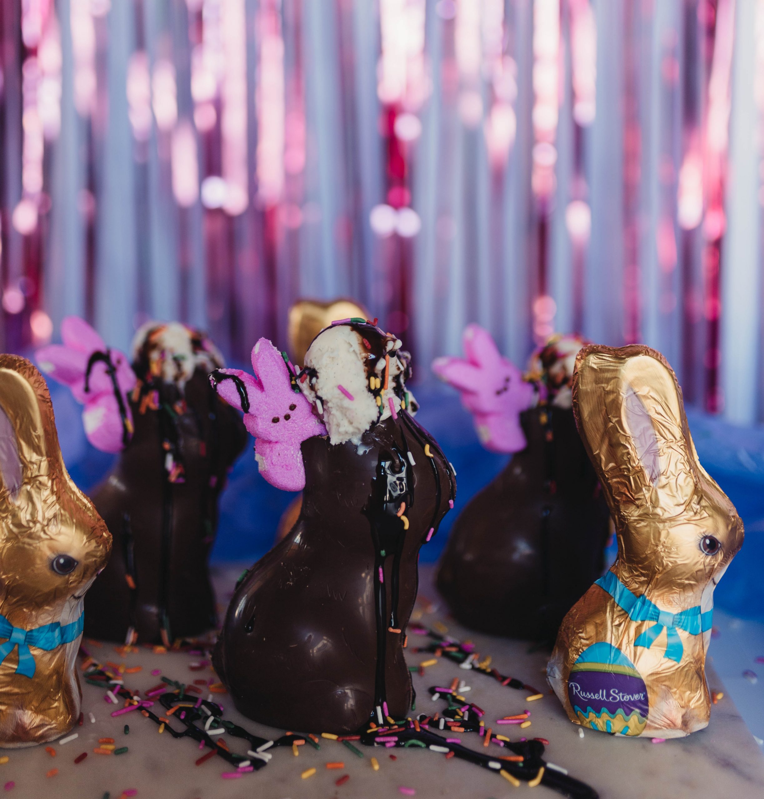 How to make Easter Bunny Chocolate Sundaes