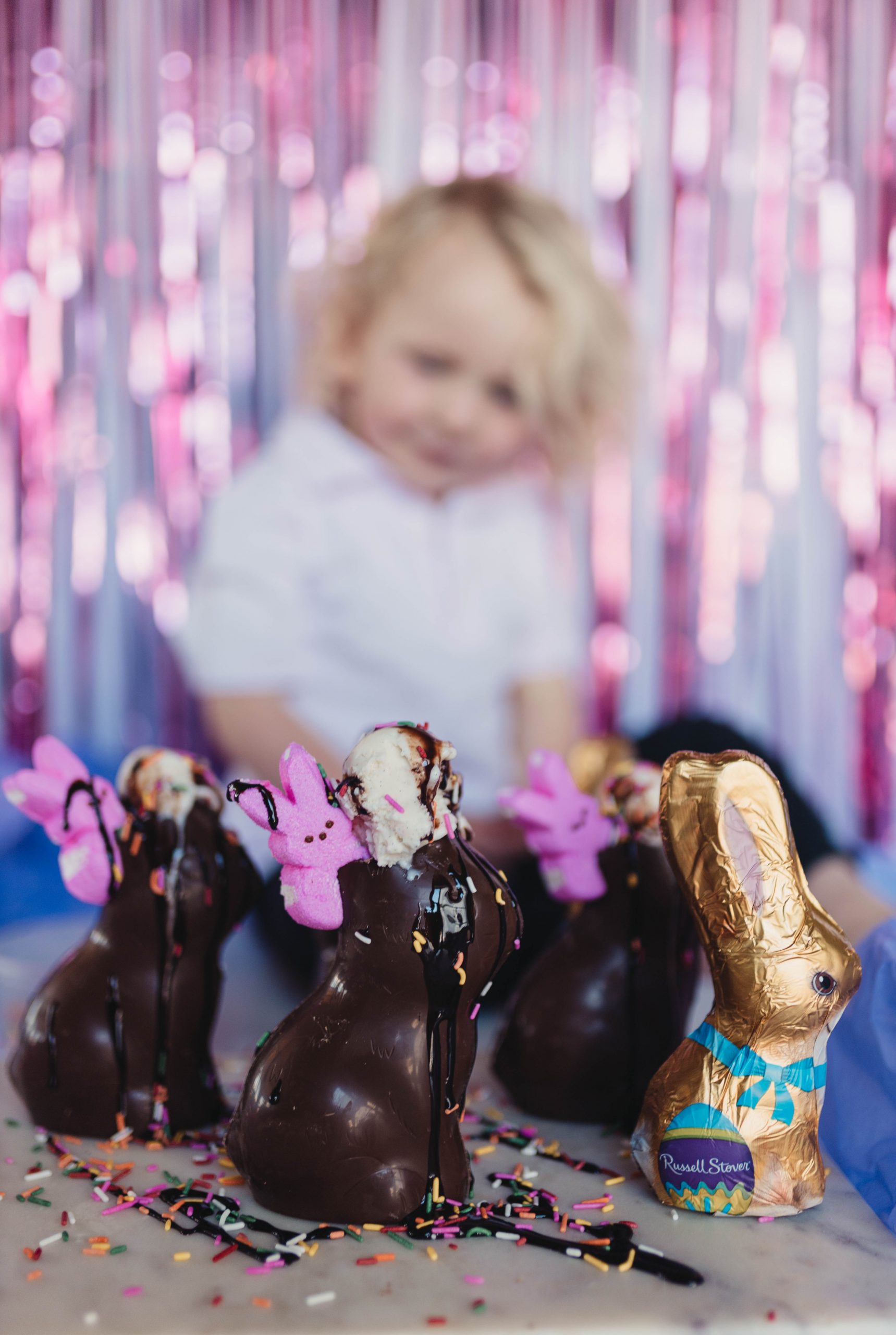 Fun ways to make dessert with Chocolate Easter Bunny Candies 
