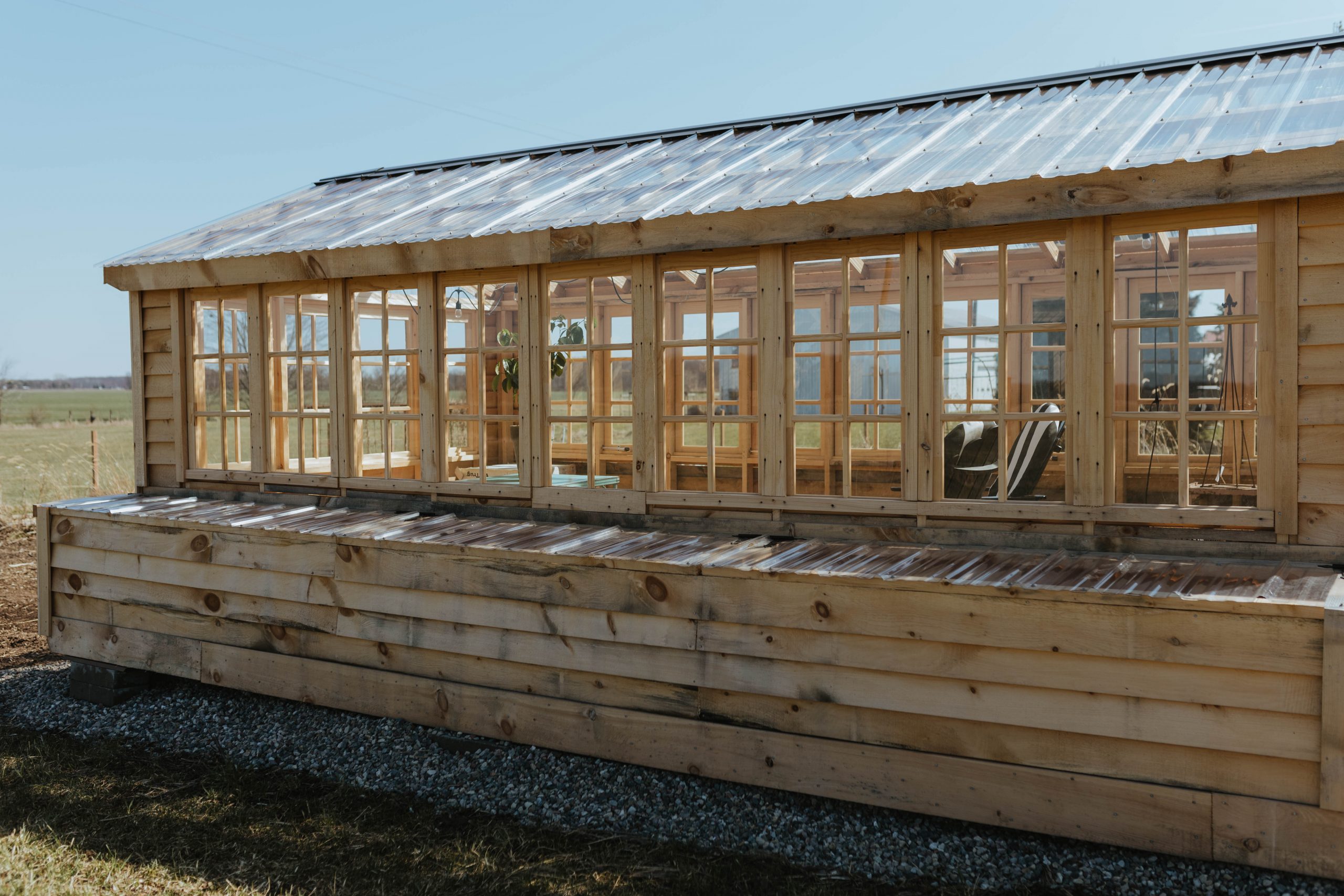 Amish built greenhouse